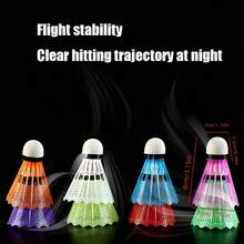 10pcs Colorful Feather Shuttlecocks, Plastic Badminton Shuttlecocks For Beginner Practice, Random Color - Multicolor - View 7