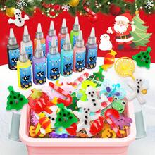 30/42件神奇DIY手工玩具套装，12种颜色自由搭配，神奇水宝宝造型套装玩具，手工套装，可爱动物模具、水果模具、糖果模具，可自由挤入颜料进行搭配，创意男孩女孩游戏，锻炼儿童想象力和动手能力，益智桌面游戏和玩具，校园科普教育