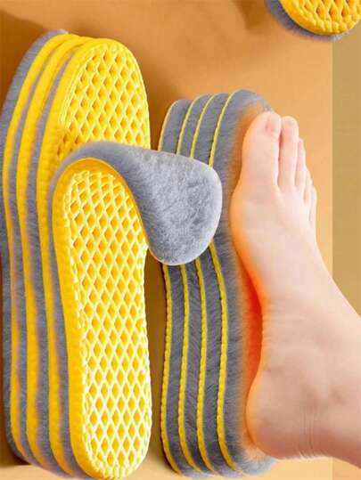 1 pereche de branțuri interioare calde, căptușite termic, îngroșate, confortabile pentru încălțăminte pentru bărbați și femei, branțuri sport absorbante de transpirație, branțuri rezistente la frig, speciale pentru iarnă