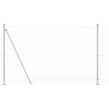 vidaXL Zaun Mit Pfosten Silber 1,4 X 25 M Stahl - Silber - Übersicht 8