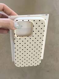 1pc Black Polka Dot Pattern Matte White Litchi Texture Shockproof TPU Phone Case Suitable For IPhone11 12 13 14 15 16 17 Pro Max, A55/54/53/52/51, S25/24/23/22/21 Series