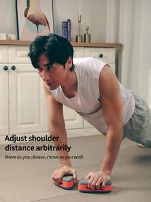 1pair Push-Up Hand Pads, Crawling Hand Pads, Sliding Disc Hand Pads, Push-Up Training Boards, Home Fitness Exercise Chest And Abdominal Movement Hand Pads