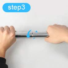 70-120cm/87cm-160cm Extendable Stainless Steel Wardrobe Rail, Adjustable Clothes Rail Pole With End Sockets - 87-160CM - View 5