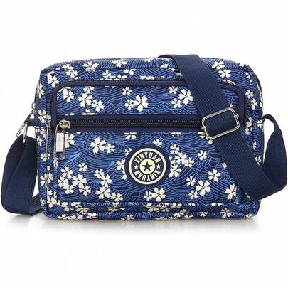 Bolsas Cruzadas para Mujeres Bolso Bandolera Crossbody Impermeable Mensajero Gran Capacidad Bolsa de Hombro de Lona Bolsos de Viaje con Múltiples Bolsillos