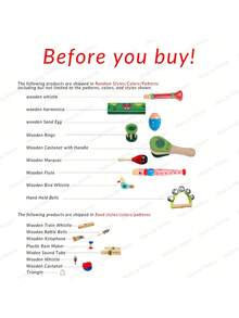 儿童奥尔夫乐器系列幼儿园音乐玩具精细运动技能开发蒙特梭利教育乐器玩具，精细运动技能，木制玩具，儿童乐器 - 彩色 - 查看 6