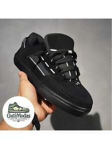 Men's Athletic Skate Sneaker Coil New Release - Black - View 1