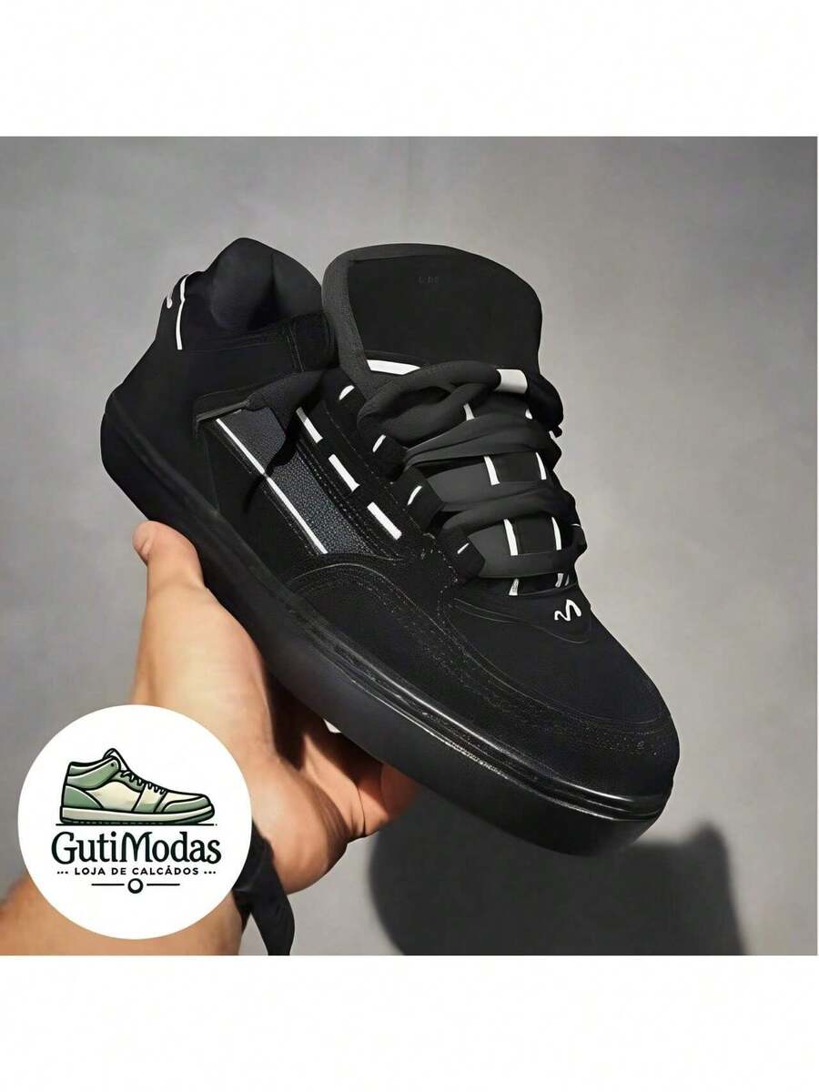 Men's Athletic Skate Sneaker Coil New Release - Black - View 1