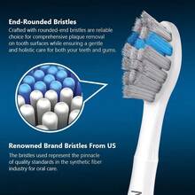 Replacement Toothbrush Heads Compatible With Philips Sonicare 5300 6500 6100 ProtectiveClean, HX6 HX9 C-2 Series Brush Heads Refills, Charcoal, 10 Pack{Inchcolor_nameinch:Inch10pcsinch} - 10pcs - 查看 5