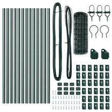 vidaXL Zaun Mit Pfosten Grün 0,8 X 25 M Stahl - Grey - View 6