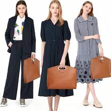 2PCS Laptop Bag For Women Handbag, Waterproof PU Leather 14-16In For Laptops And IPad Cases Macbooks Cases, Work Tote Bag Briefcase Laptop Purse - 焦糖色 - 查看 3