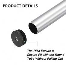 4个黑色塑料圆/方盖 M6 M8 孔螺母保护塞垫圈防尘密封端盖椅子家具配件 - 彩色 - 查看 7
