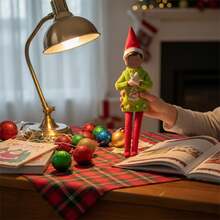 30厘米书架娃娃针织毛衣套装，俏皮可爱，适合派对、节日装饰、摄影道具、书架装饰配件、圣诞树挂饰、必备圣诞礼物、生日派对装饰、酒瓶装饰、家居聚会装饰