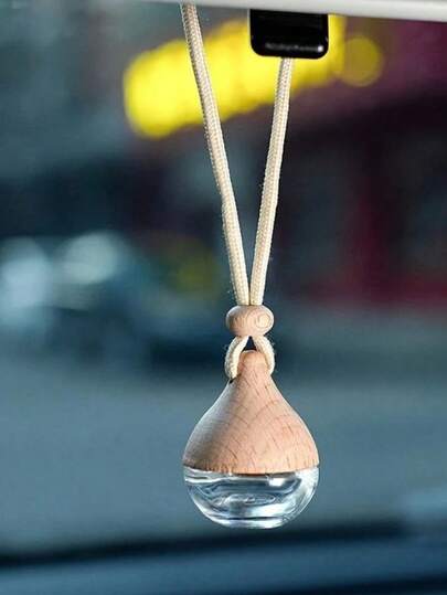 1pc Refillable Car Air Freshener Diffuser Bottle - Reusable Water Drop Hanging Car Fragrance Diffuser For Aromatherapy And Home Decor