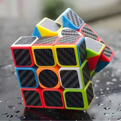 Cubo Mágico Profissional Rubik 3x3 Sem Adesivo Quebra-Cabeça Infantil Educativo