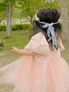 1入組白色童話風格花冠頭帶