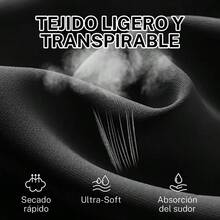 Juego de 3 or 2 or 1 Pantalones Cortos de Deporte para Hombre, Ropa Deportiva Hombre, Prenda Informal Diario con Bolsillos y Cintura Elstica - M + Negro - Ver 6