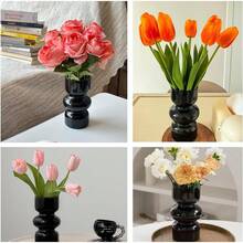 Floreros de Cristal Piezas,Florero de Cristal hidropónico Moderno,Decoración de Mesa de hogar de Flores,Adecuado para Dormitorio, Sala de Estar, Oficina - 1 - Ver 6