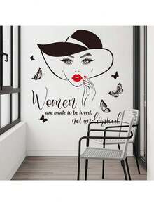 Straw Hat Girl English Decorative Stickers PVC Stickers Removable Self-Adhesive Easy-To-Tear Stickers Home Decoration Make Your Life Freshen Up Holiday Decorative Stickers Birthday Graduation Gift - Multicolor - View 5