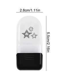 1件卡通图案蕾丝带儿童滚动花朵印章创意印章涂鸦手册DIY滚动蕾丝装饰带 - 彩色 - 查看 3