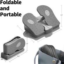 1pc Foot Stepper Exercise Machine, Stepper Trainer For Fitness Stovepipe, Folding Pedal Cross Trainer For Seniors, Portable Leg Pedal Machine, Under Desk Foot Pedal Exerciser, Mini Multifunctional Foldable Fitness Equipment, Household Stairs Mute Treadmill, For Leg Muscles Relieves Varicose Veins Physical Therapy, For Office Home Gym Pilates Yoga - Multicolor - View 9