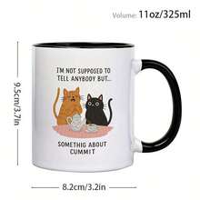 1pc, 11oz, Ceramic, Coffee Mug, Cats Sharing A Secret With Tea, The  Commemorative Gift, Biblical Christianity, Quality Goods, Coffee Cup - White Handle Cup - View 6