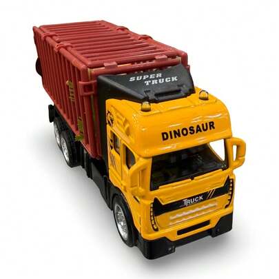 Carrinho Caminhão com Dinossauro de Fricção – Aventura Jurássica para Colecionar e se Divertir!