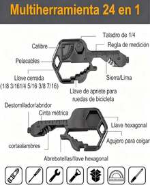 Llavero Multiherramienta, Llavero Destapador, 2 en 1 Kit de Herramientas Multifuncionales para Camping, Reparaciones de Emergencia y Viajes, Acero Inoxidable, 29 * 70 mm - 1 - Ver 1