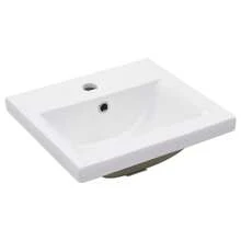 vidaXL Badezimmer-Waschtischgestell Mit Waschbecken Schwarz Eisen - Black - View 5