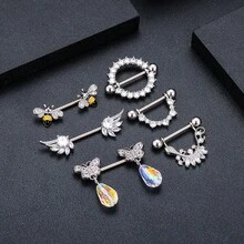 New  Nipple Rings Nipple Piercing Jewelry - 3# - Xem 2