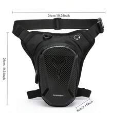 可调节肩带防水摩托车腿包，带耳机插孔 - 彩色 - 查看 12