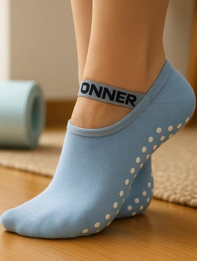 Kit com 1/3/6 Pares de Meias Antiderrapantes – Ideal para Yoga, Pilates e Treinos | Tam 35 ao 41