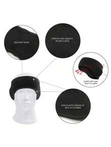 1 pieza Diadema de invierno de forro polar para mantener calientes las orejas en clima frío - Multicolor - Ver 2