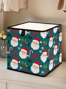 1pc Cartoon Christmas Pattern Open Storage Box, Stackable Storage Container, Drawer Style Durable Multipurpose Design, Space-Saving For Home, Dorm, Household Organization, Under Bed Storage,Dorm Room - Multicolor - View 14