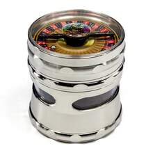 1pc Zinc Alloy 4-Layer Spice Herb Grinder Grinding Machine Crusher Kitchen Supplies Household Gadget Valentine's Day New Year's Gift - Multicolor - View 11