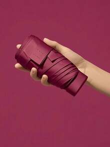 1 pezzo Mini ombrello tascabile, ombrello compatto, ombrello a 5 pieghe, uso doppio antipioggia e antiraggio solare, mini ombrello tascabile impermeabile portatile da viaggio, ombrello parasole da donna con protezione UV, ombrello mini a 6 pieghe ultraleggero e portatile