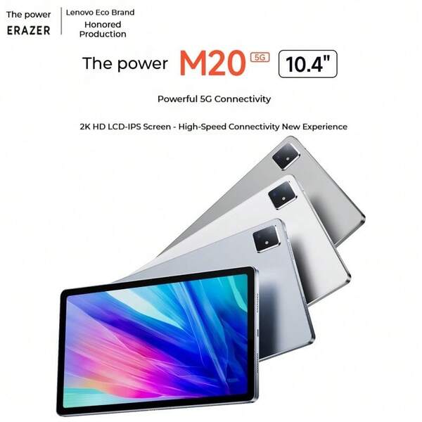 Lenovo Lenovo Brand Yinengzhe Cloud Tablet M20, 10.4-Inch 5G Calling Tablet PC, Learning, Entertainment, Office, Eye Protection, Android Pad M20, 6GB+128GB White/6GB+128GB 5G Version 10.36-Inch Space Gray/8GB+256GB 5G Version Space Gray Hao Yue White Ice River Silver/12GB+512GB 5G Version Space Gray, USB Type-C