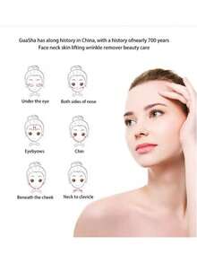 1pc Heart Shape SPA Massage Beeswax Gua Sha Scraping Massage Scraper Face Massager Acupuncture Guasha Board Massager For Face - Multicolor - View 8
