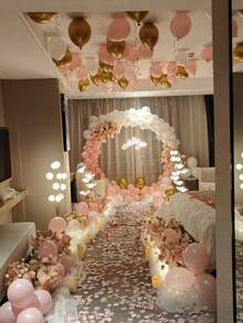 1000片人造玫瑰花瓣，适用于DIY手工、婚礼、活动、派对、情人节装饰、生日装饰、派对装饰、情人节求婚、婚礼装饰