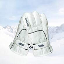 女士滑雪手套，户外休闲加厚防风保暖触屏防滑抓绒手套 - A - 查看 13