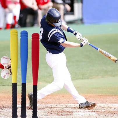 1pc/2pcs Soft Foam Plastic Baseball Bat Softball Bat Rubber Training Set
