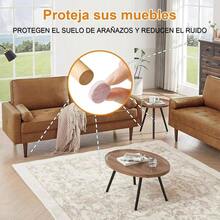 Pcs Almohadillas para Muebles, en 3 Tamaos, Protectores para Patas de Sillas Autoadhesivas, Antideslizantes de Fieltro para Muebles Sin Ruido y Cortable para Tabla, Sof - beige + común - Ver 7