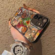 Funda de teléfono con diseño de calavera de calabaza para Samsung Galaxy S25ULTRA, S24PLUS, S23FE, S21PRO, S22, S20+, A03S, A05S, A14, A31, A53, A34, A10, A04E, M04, A33, A35, A55, A72, A71, A70, A22, A16, A06, A20S, A54, con diseño antimanchas, moderno, a la moda y colorido en plata IMD. - Colores mixtos - Ver 7