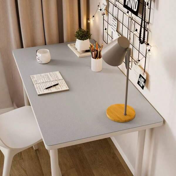 1PC Eye-Protection Desk Pad, Christmas & New Year Decorative Table Mat, Office Pad, Large Mouse Pad, PU Leather, Laptop Desk Pad, Manicure Table Pad, Tea Table Pad, Dressing Table Pad, Extra-Large Tablecloth, Waterproof Writing Pad For Home & Office, Waterproof/Oil-Proof/Stain-Proof, Wear-Resistant,