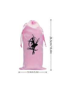 1Pc Pink Dance Shoes Storage Bag Zipper Mesh Pocket Shoe Pouch Ballet Organizer Handbag Pouches Dancing Shoes Bags - Multicolor - View 7