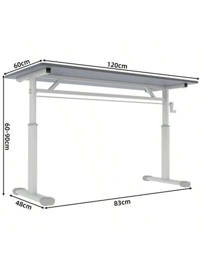 Adjustable Study Bureau Kids Adults Multi Function Height Desk, Compact view 8