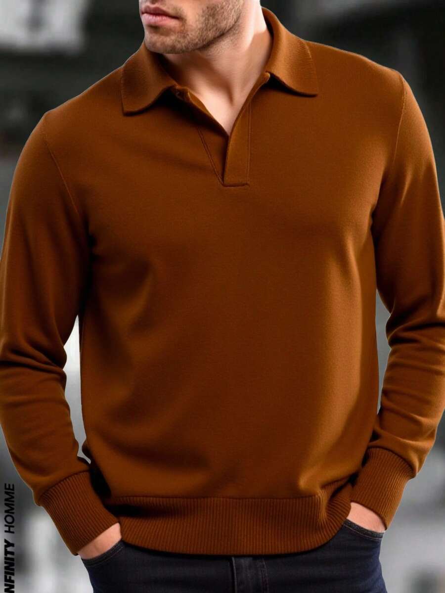 Men Sweaters - Brown - View 1