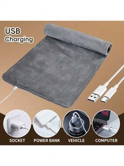 RAF USB Multi-Functional Portable Electric Heating Pad(USB Plug In Use), Winter Office And Home Necessary, Suitable For Waist, Back, Neck, Shoulder Electric Heating Pad, Beautiful And Practical Electric Heating Pad, To Friends And Family Warm Gifts Preferred.