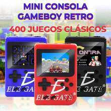 Consola Retro Portátil Macaron 400 en 1| Pantalla Grande, Diseño Compacto| Revive los Clásicos de los Videojuegos - Negro - Ver 5