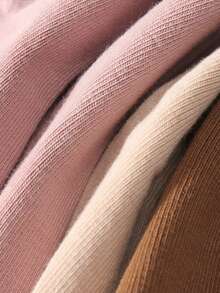 Calcetines A Media Pantorrilla Simples Y Cómodos De Moda De Color Sólido Para Mujer Para Primavera/otoño - Gris Oscuro - Ver 5