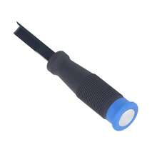Right Angle Chisel Chrome Vanadium Steel TPR Handle Square Corner Chisel For Woodworking Slotting Cutting - 黑色 - 查看 8
